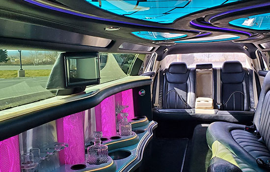 Interior image of limo